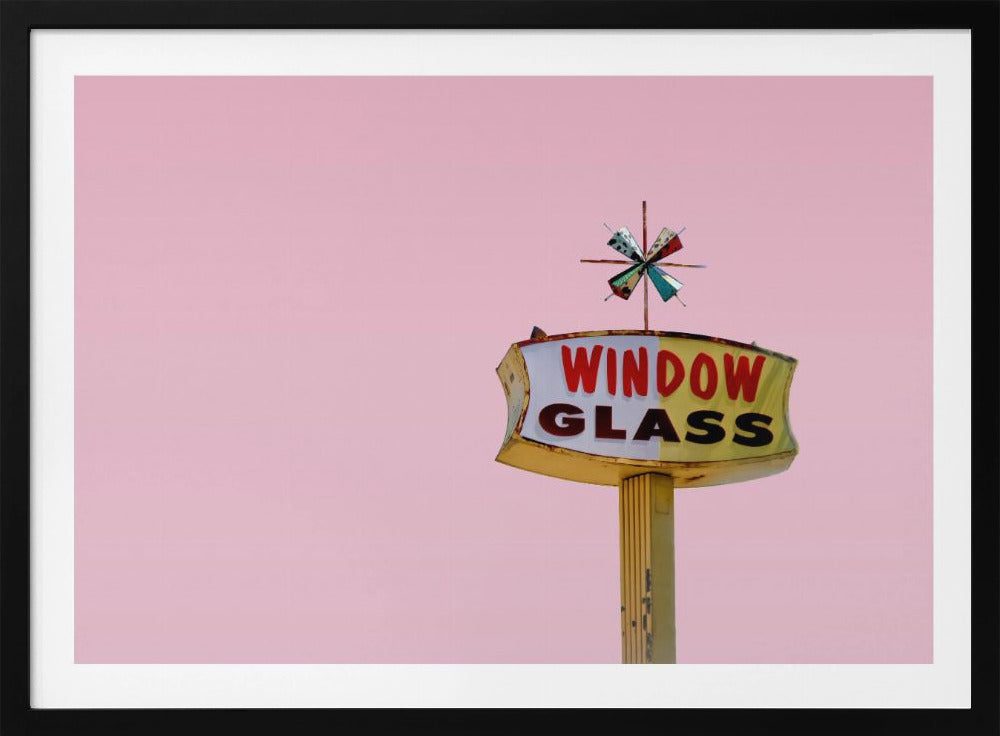 Atomic Pink Starburst Vintage Schild | Poster