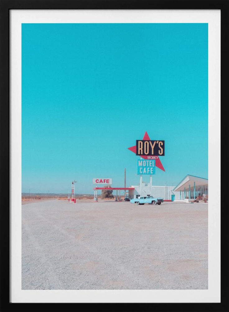 Roy's Motel Cafe Vintage Schild | Poster