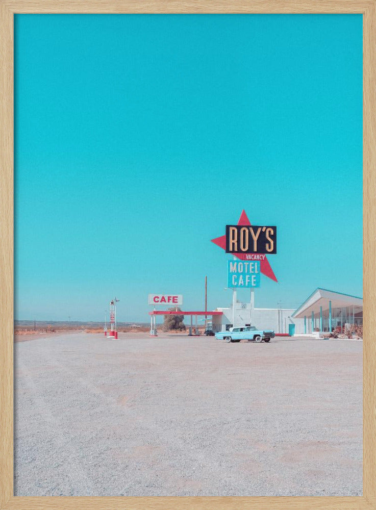 Roy's Motel Cafe Vintage Schild | Poster