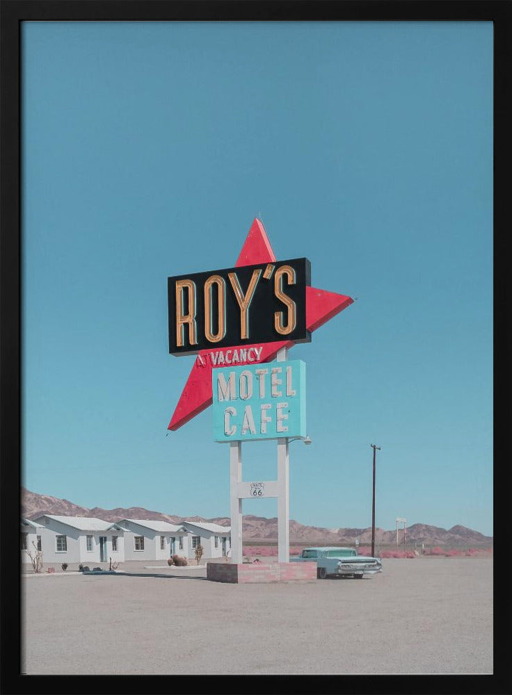 Roy's Motel Cafe Retro Schild | Poster