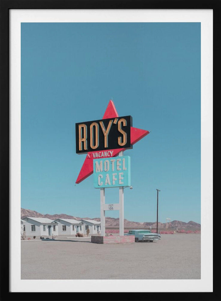 Roy's Motel Cafe Retro Schild | Poster