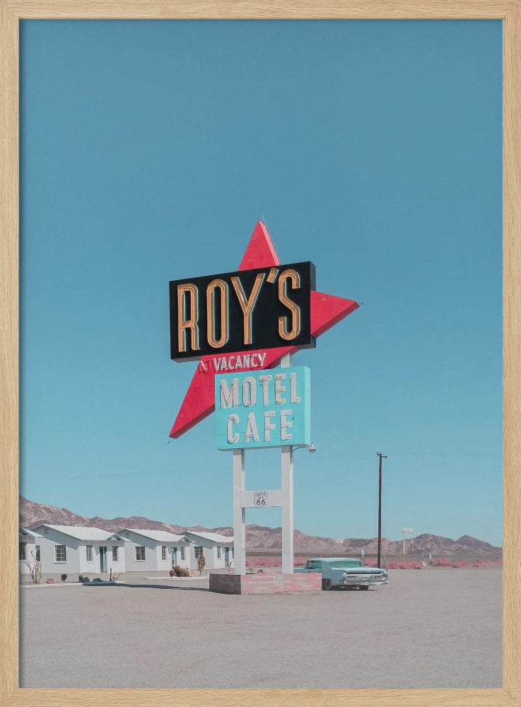Roy's Motel Cafe Retro Schild | Poster