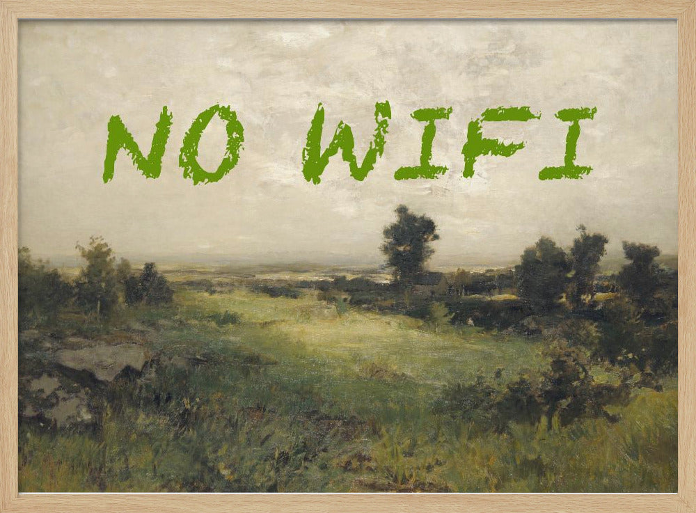 Kein WLAN / Ölgemälde Landschaft | Poster