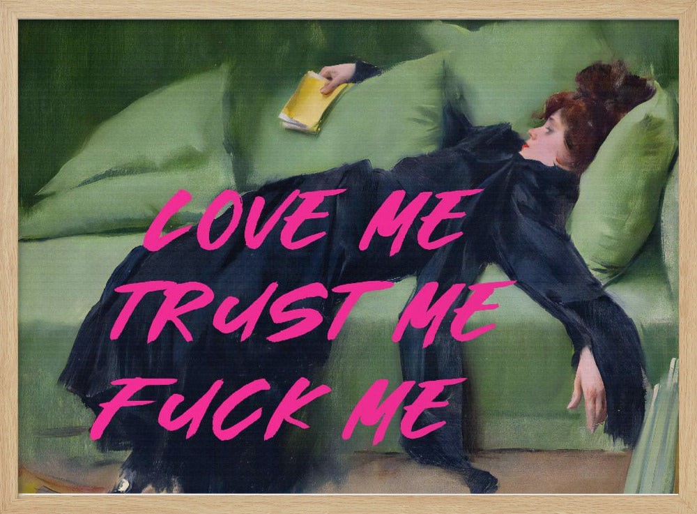 Liebe mich, vertrau mir, fick mich / Pinke Version | Poster