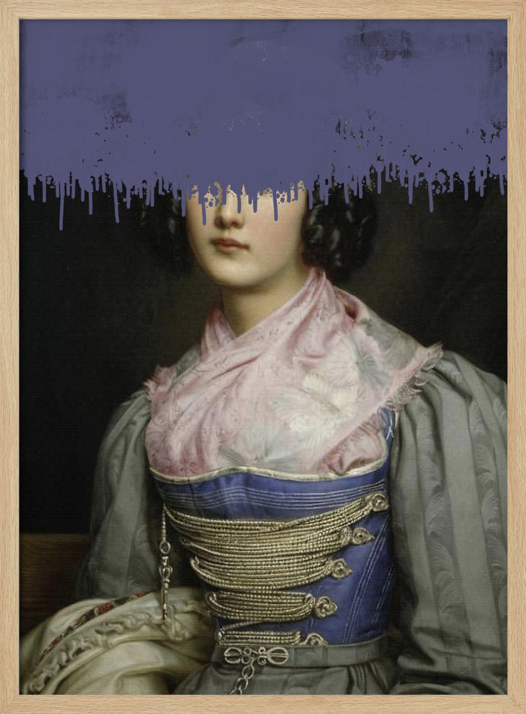 Porträt einer Vintage-Frauencollage | Poster