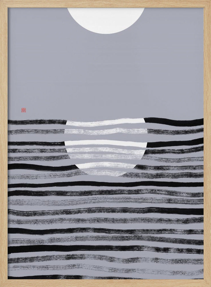 Versteckter Mond Nr. 2 | Reflexion | Poster