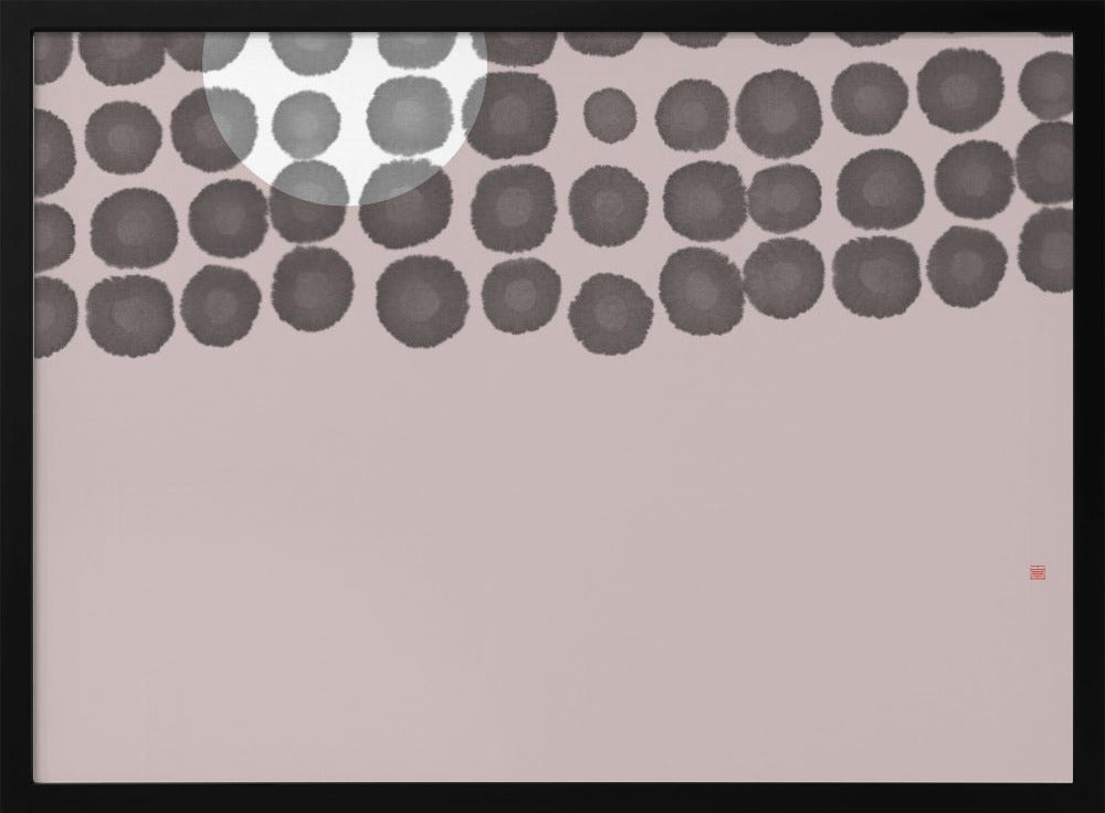 Versteckter Mond Nr. 3 | Hinter den Wolken | Poster