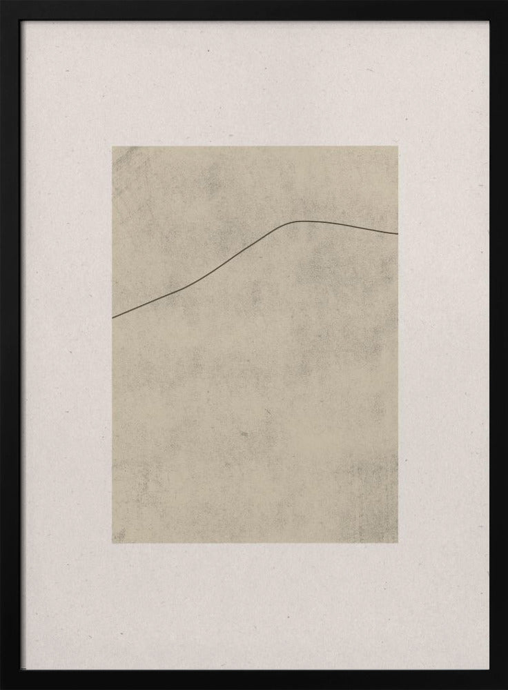 Linie auf geflüstertem Beige | Poster