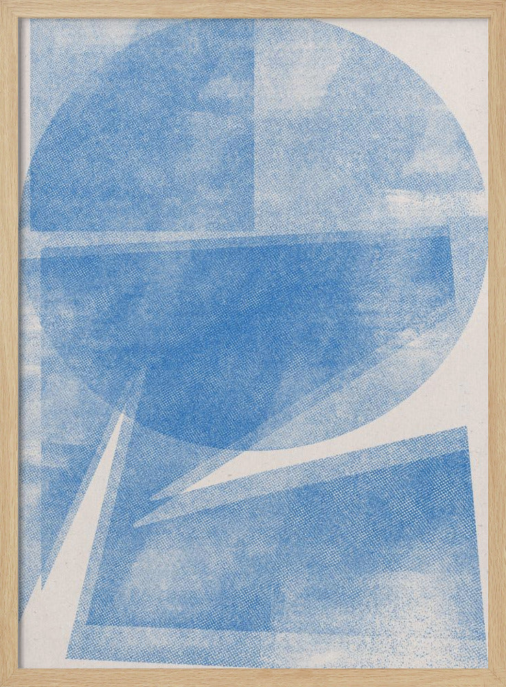 Azurblaue Geometrie | Poster