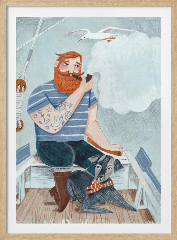 Skipper und Hund | Poster
