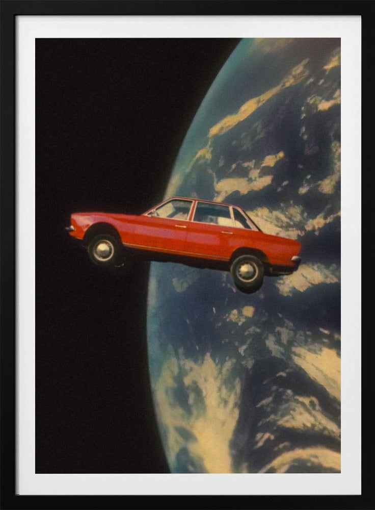 Flying Space Car | Poster