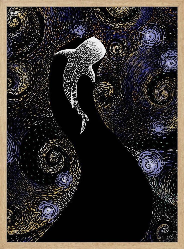 Sternenfresser im Van Gogh-Stil, farbig | Poster