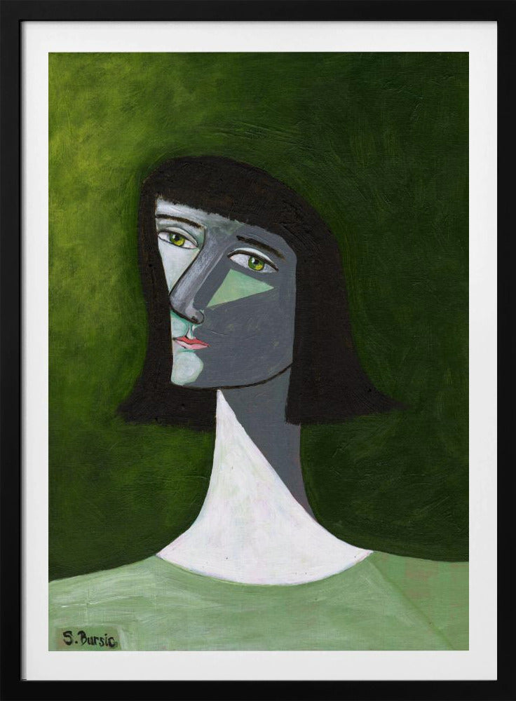 Dame in Grün | Poster