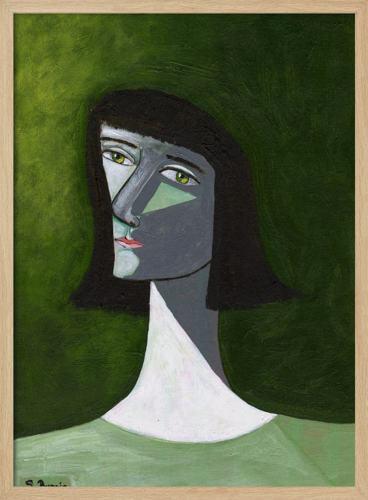 Dame in Grün | Poster