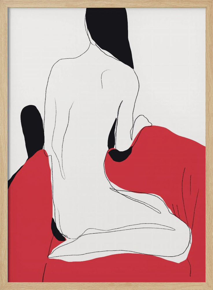 Aktfigur in dynamischer Pose | Poster
