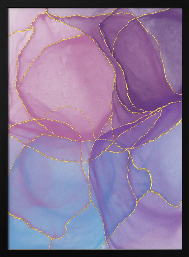 Abstraktes Pastell &amp; Gold | Poster