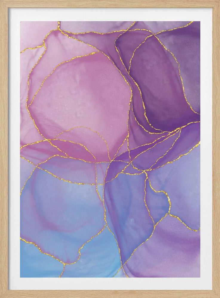 Abstraktes Pastell &amp; Gold | Poster
