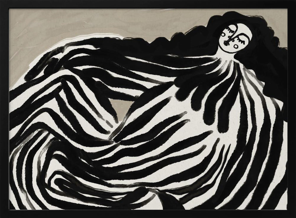 Monochrome Wellen | Poster
