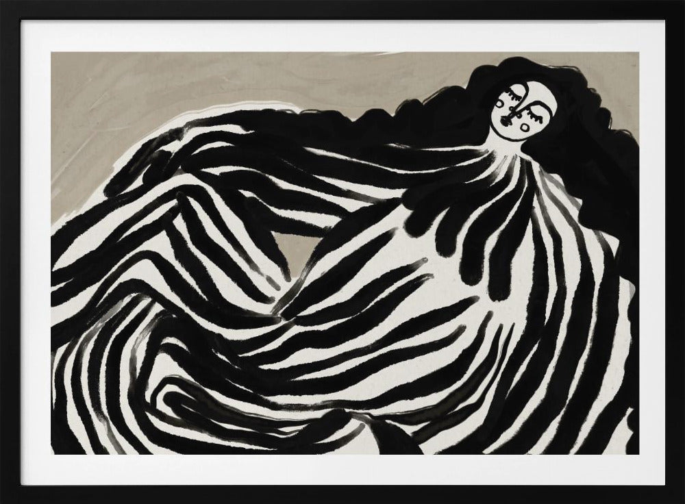 Monochrome Wellen | Poster