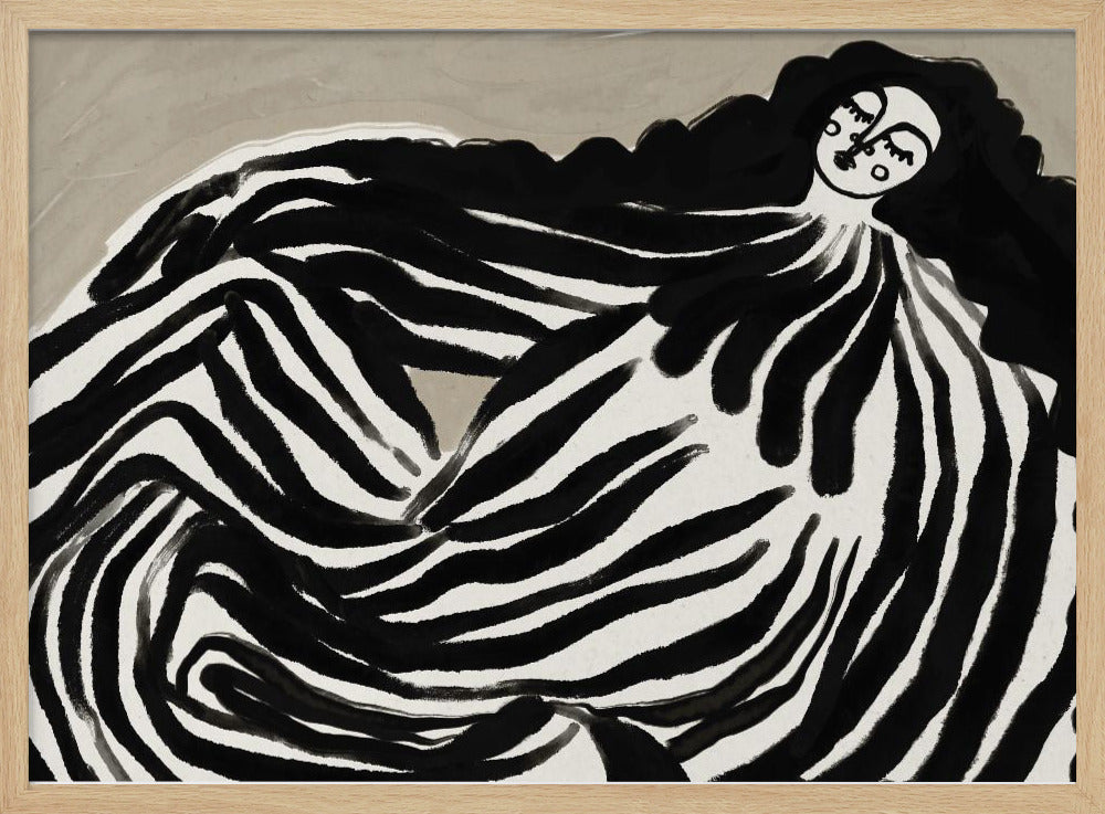 Monochrome Wellen | Poster