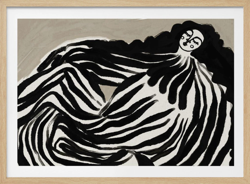 Monochrome Wellen | Poster