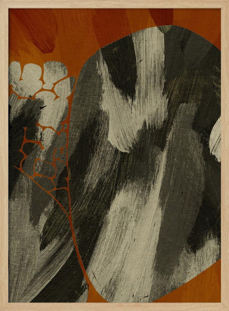 Erdiger abstrakter Fluss | Poster