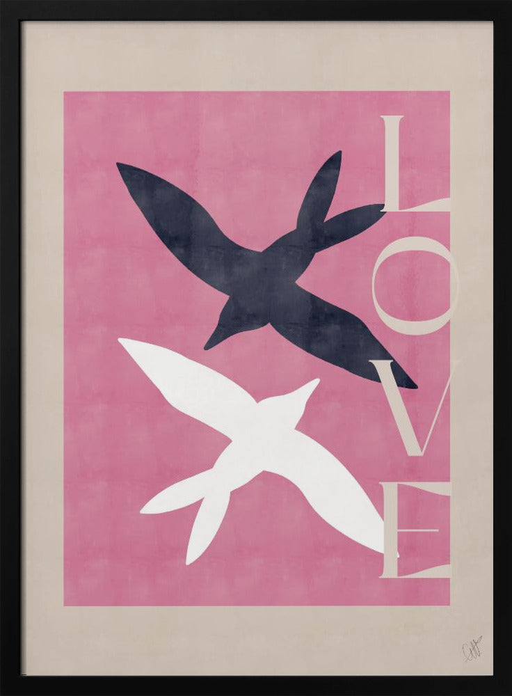 Verliebte Vögel | Poster
