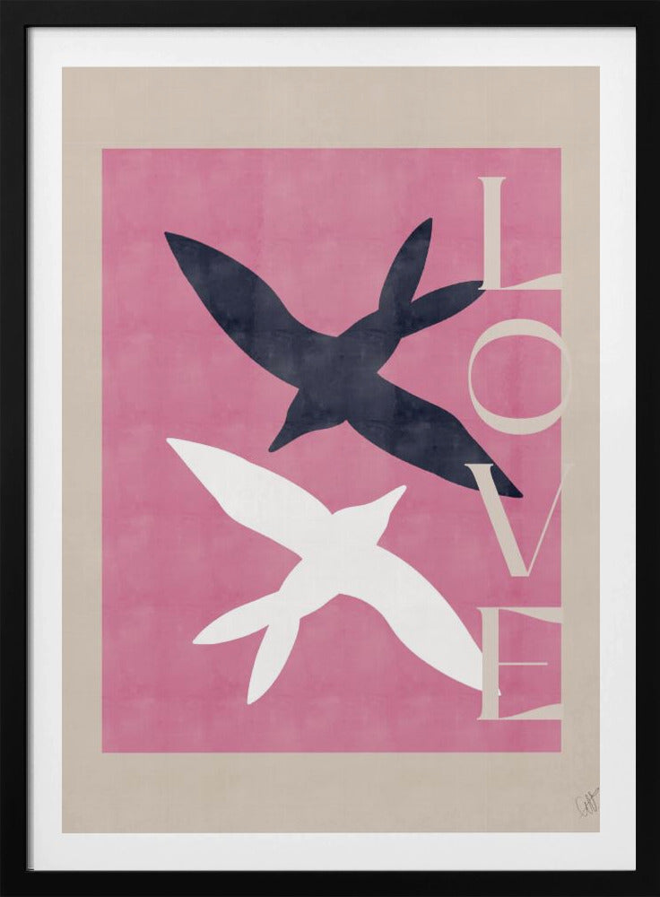 Verliebte Vögel | Poster
