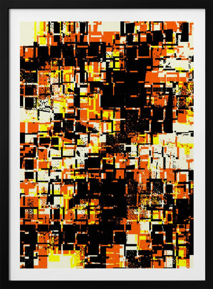 Bunte geometrische Blöcke | Poster