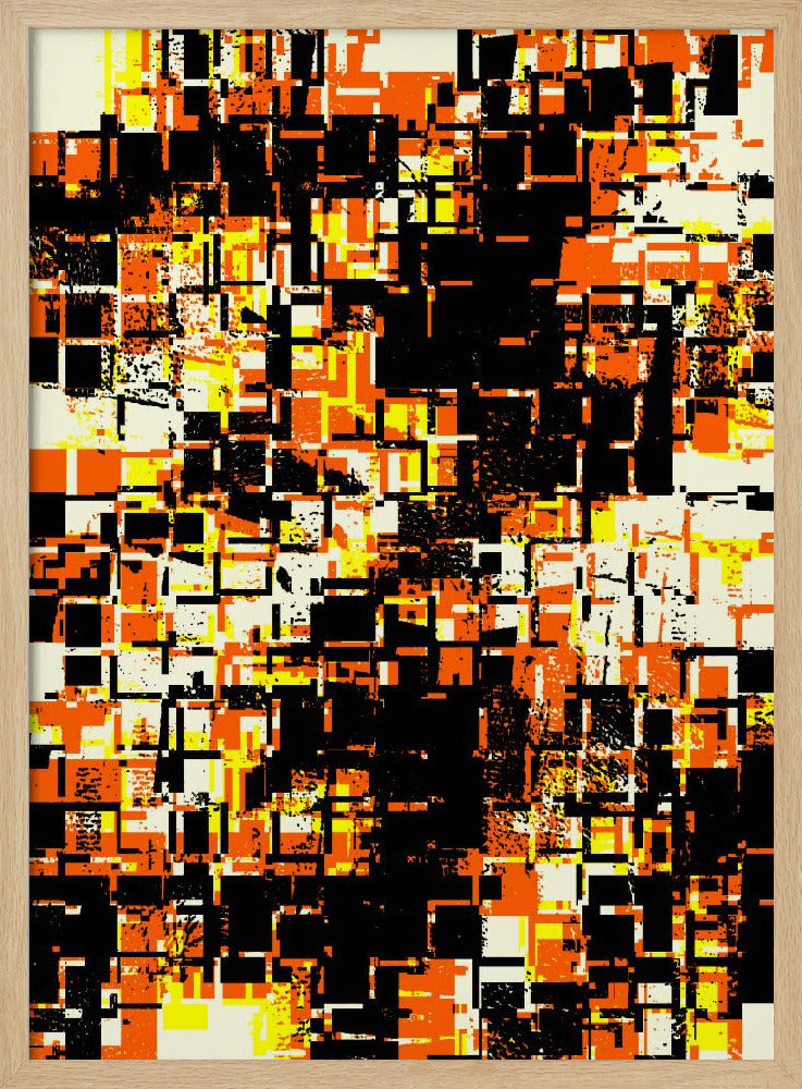 Bunte geometrische Blöcke | Poster