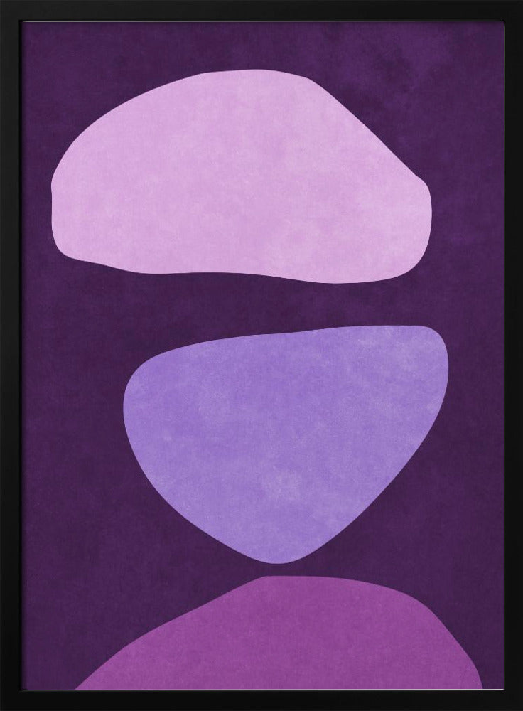 Abstrakte Formen Violett | Poster