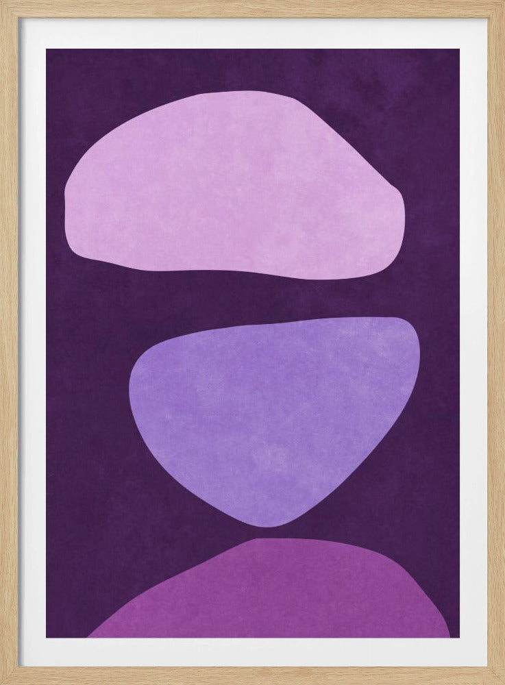 Abstrakte Formen Violett | Poster