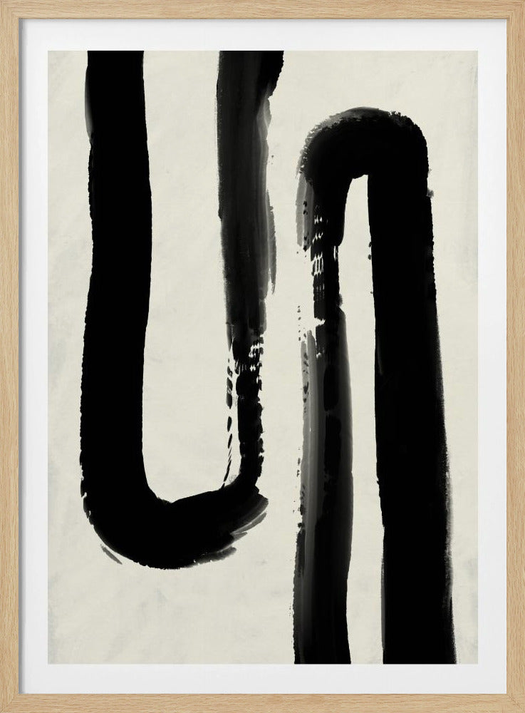 Monochromer Fluss | Poster