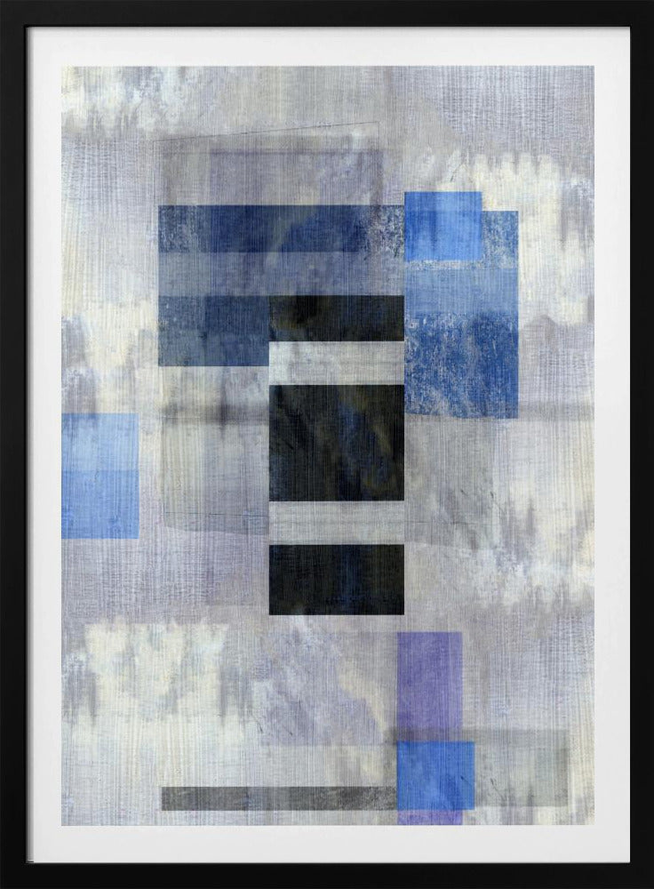 Blaues Kohlenstoff-Abstrakt 2 | Poster