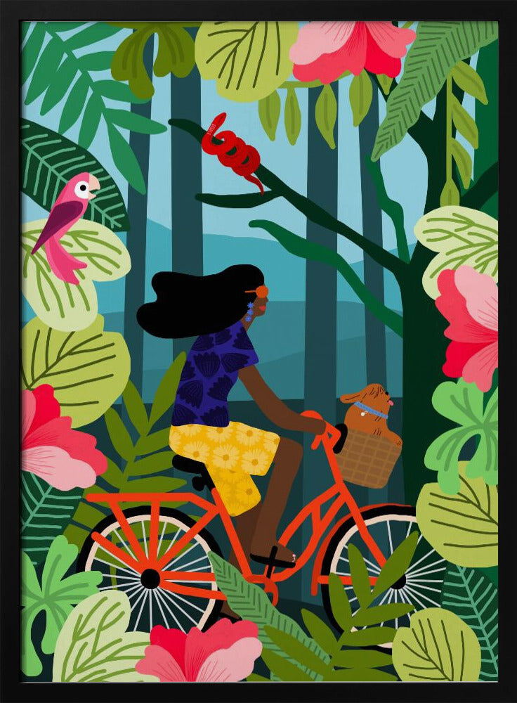 Dschungel-Radfahren | Poster