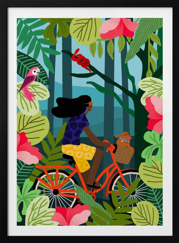 Dschungel-Radfahren | Poster