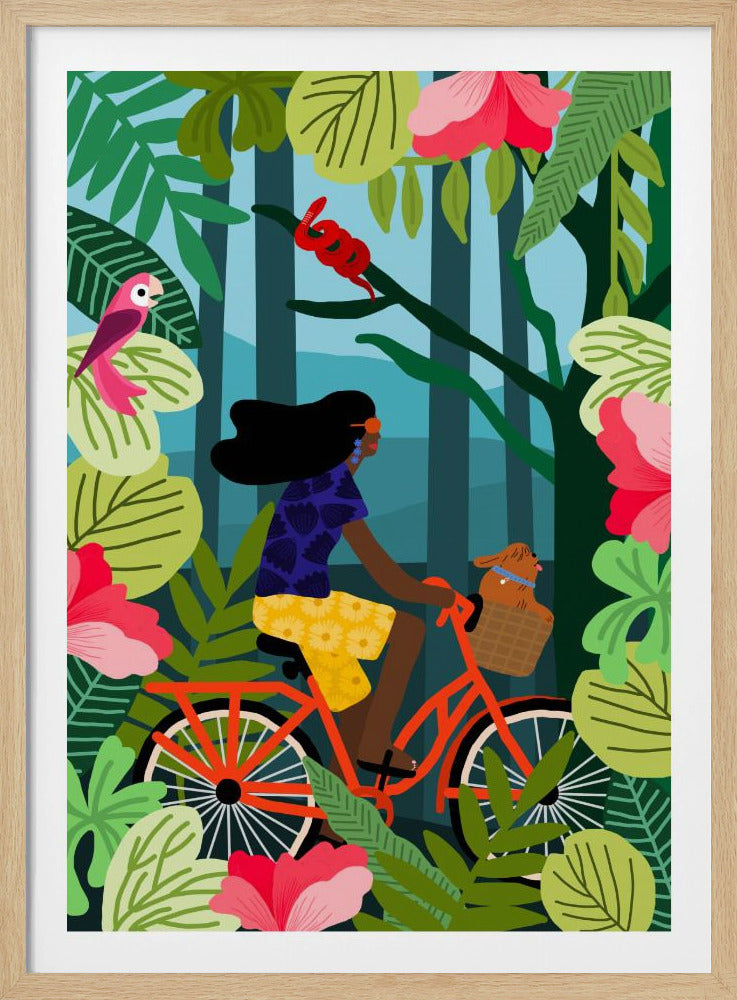 Dschungel-Radfahren | Poster