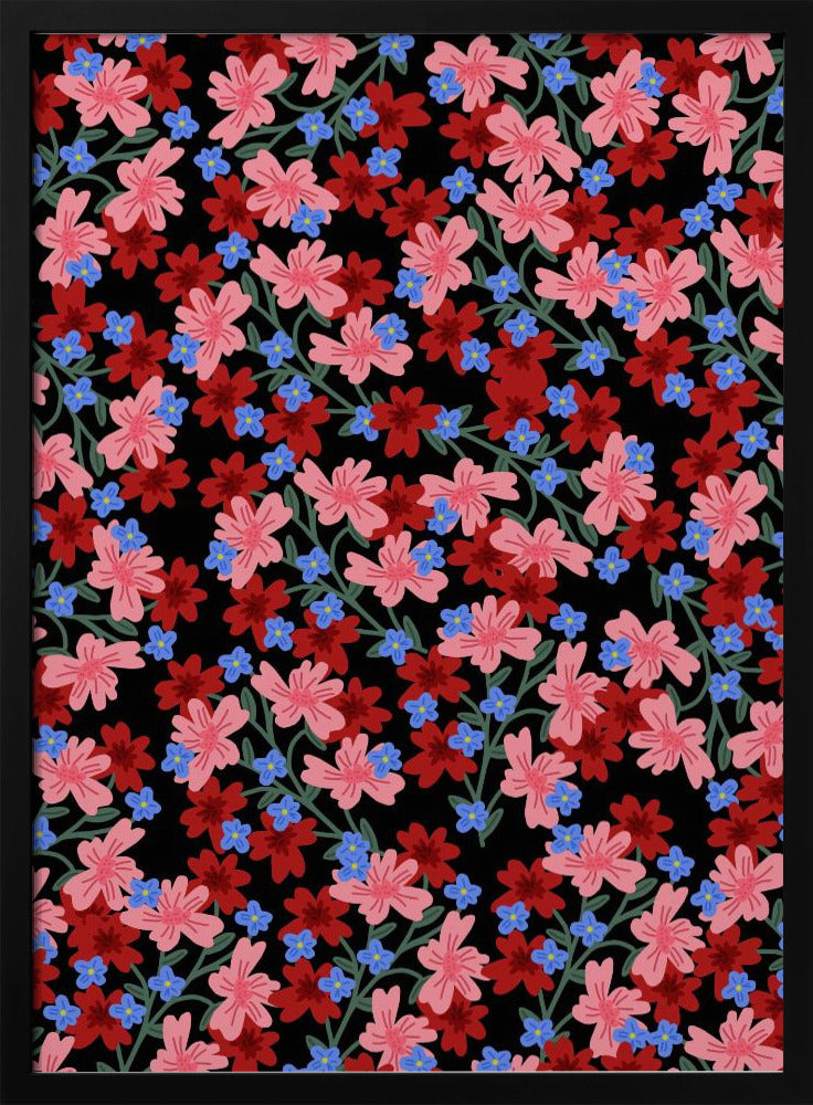 9933x14043 Din 50 Romantische Blumen | Poster