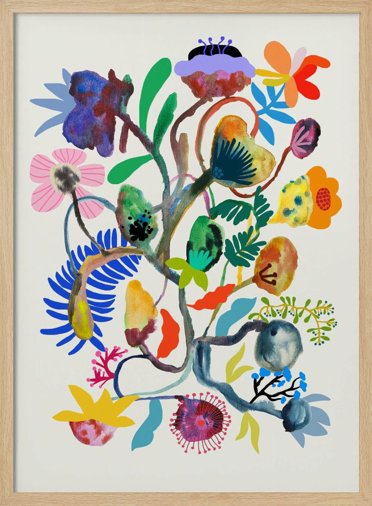 9933x14043 Din 115 Abstrakt Blumen | Poster
