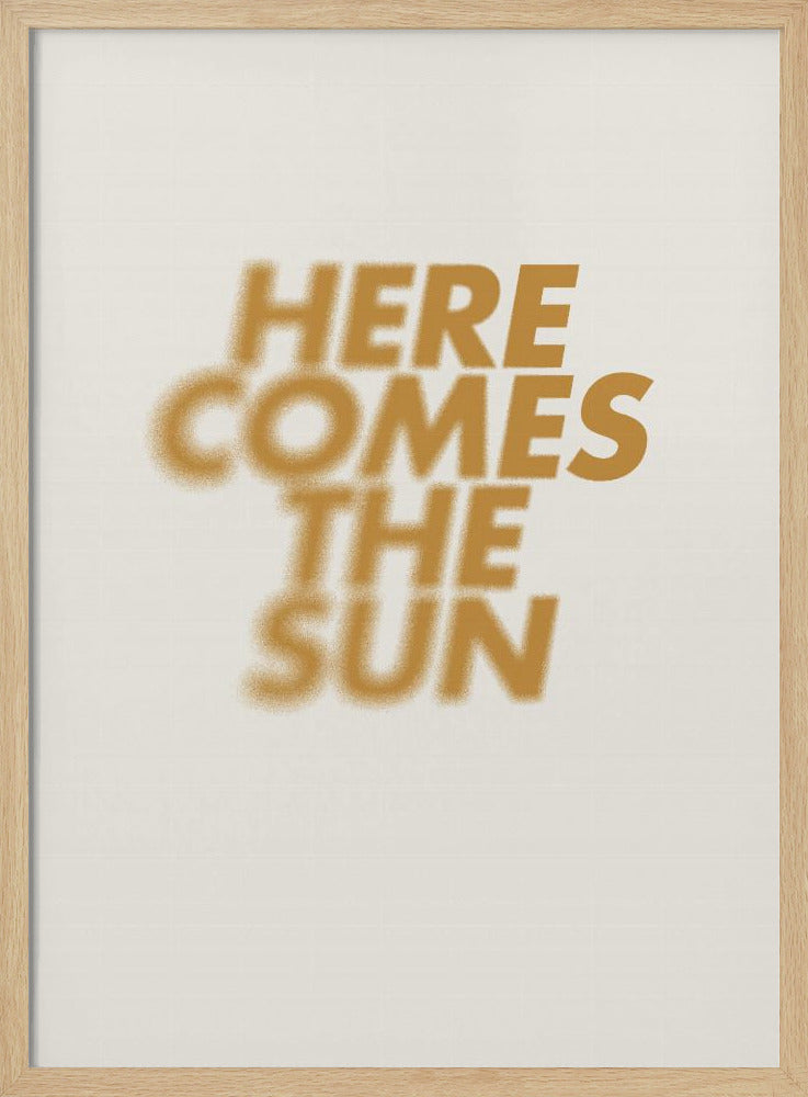 Sonnenbeschienene Ankunft | Poster