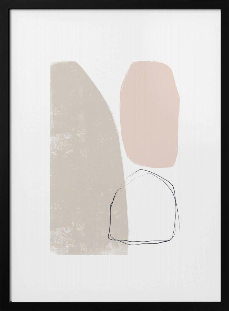 Gedämpfte geometrische Formen | Poster
