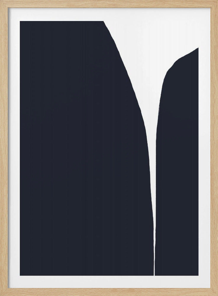 Minimalistische Linien und ein auffälliger Farbkontrast | Poster