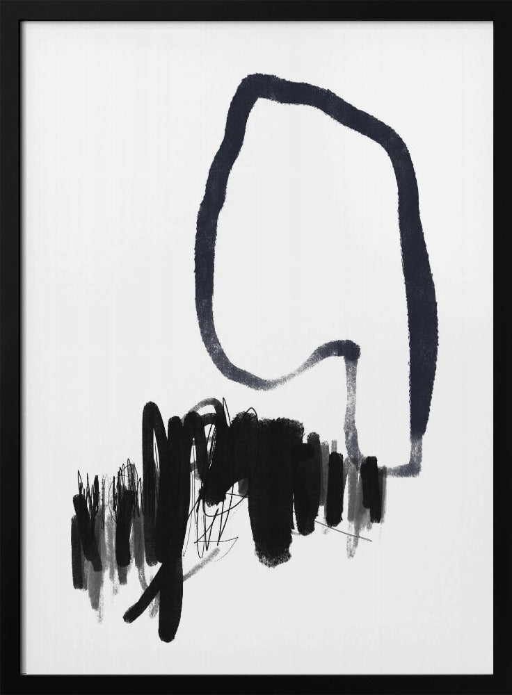 Monochromer Fluss | Poster