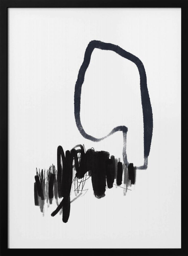 Monochromer Fluss | Poster