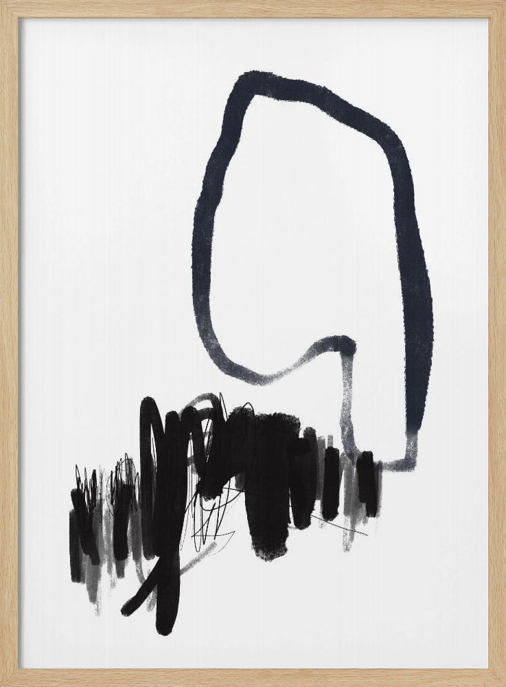 Monochromer Fluss | Poster