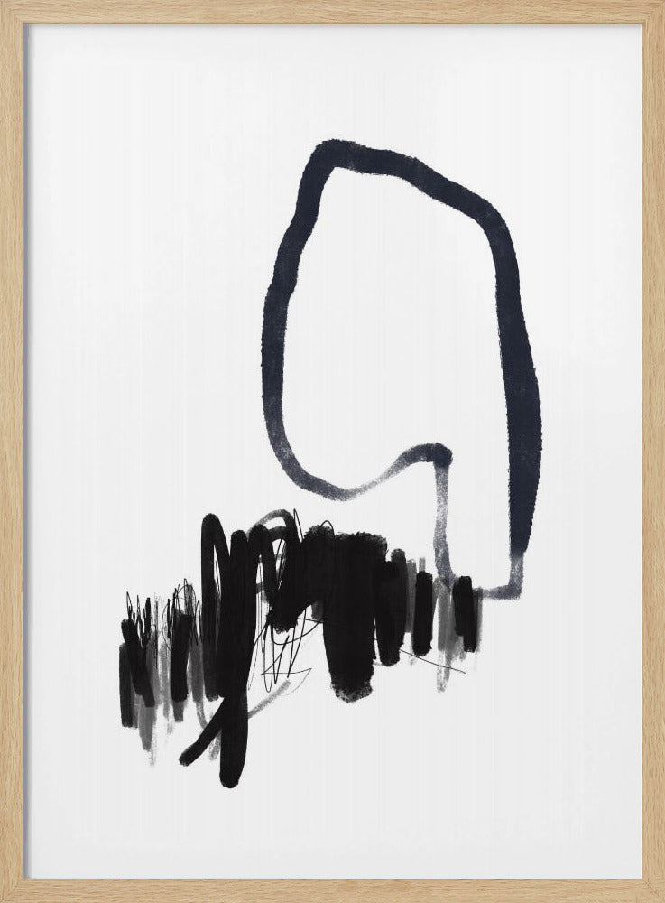 Monochromer Fluss | Poster