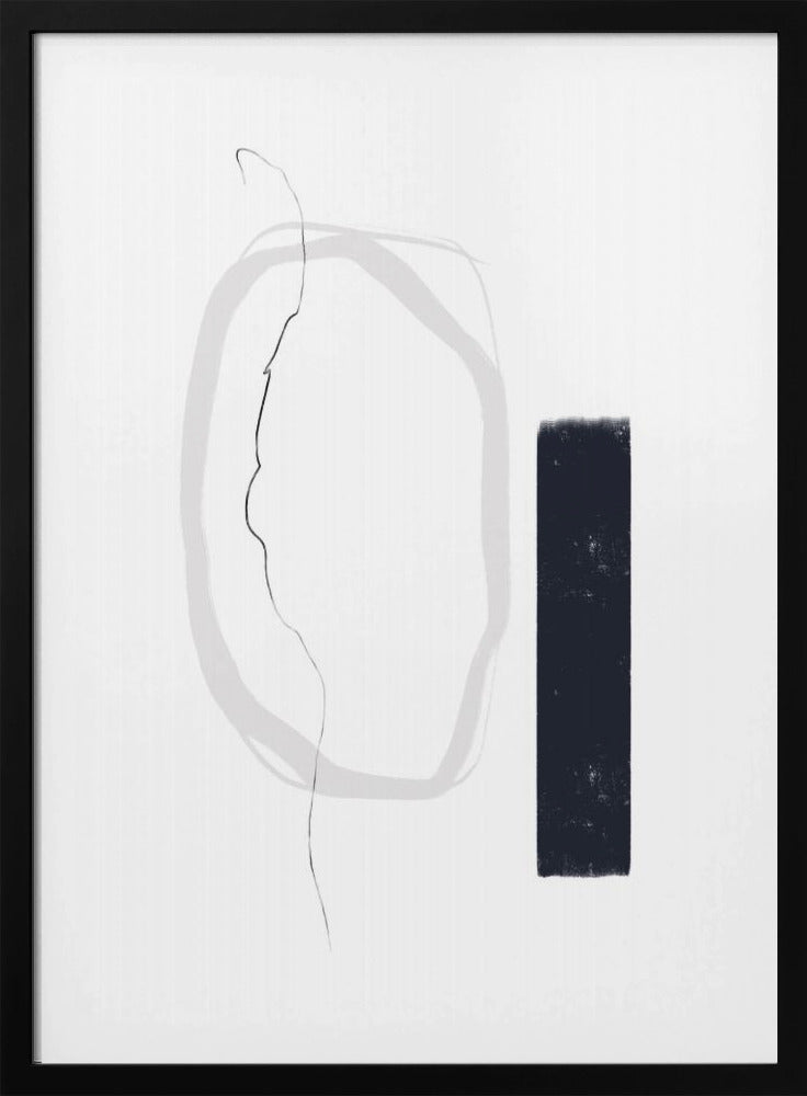 Schwarze und graue Linien | Poster