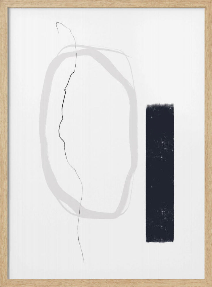 Schwarze und graue Linien | Poster