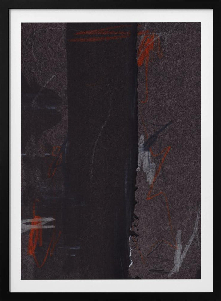 Kräftige rote und weiße Akzente | Poster