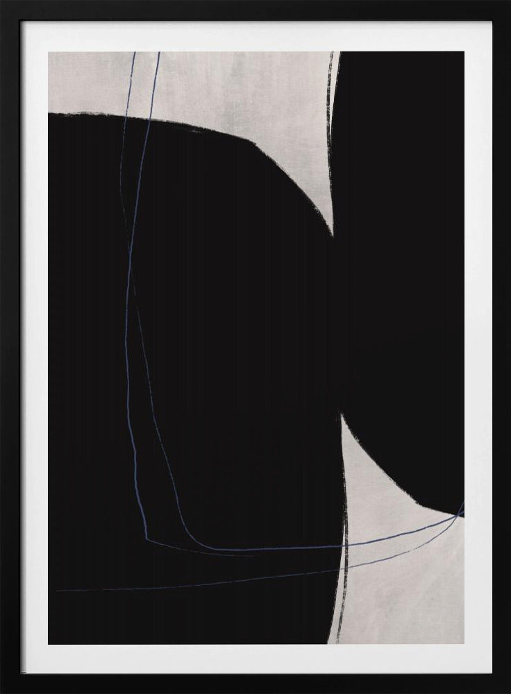 Geometrische Formen in Schwarz und Weiß | Poster